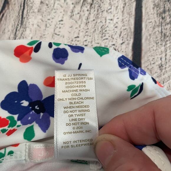 JANIE AND JACK Girl’s Retro Style Flowered One Piece Swimsuit / Size: 3-6 Months - Picture 5 of 6